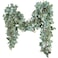 Ouddy Decor Eucalyptus Garland 656 Ft Lush Silver Dollar Leaves Boxwood Artificial Faux Greenery Vines for Baby Shower Wedding Party Table Runner Room Home Mantle Decor