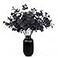 GREENTIME 2 Pack Black Eucalyptus Stems with 20 Branches 185 Artificial Flower Bouquet for Vase Halloween Wedding Table Centerpiece Decor