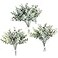 Floroom Artificial Flocked Eucalyptus Stems Faux Greenery Spray 18pcs Best Filler Fake Plants for DIY Wedding Bouquet Centerpieces Arrangement