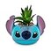 Toynk Disney Lilo Stitch 3Inch Ceramic Mini Planter with Artificial Succulent Small Flower Pot Faux Indoor Plants for Desk Shelf Home Decor Trinket Tray and Collectibles Blue One Size