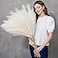 QUBITFUL Faux Pampas Grass 9 PCS 3731FT Tall Fluffy Fake Pompas Floral Large Artificial Pompous Grass Branches for Floor Vase Fillers Boho Farmhouse Room Wedding Decor