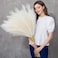 QUBITFUL Faux Pampas Grass 9 PCS 3731FT Tall Fluffy Fake Pompas Floral Large Artificial Pompous Grass Branches for Floor Vase Fillers Boho Farmhouse Room Wedding Decor