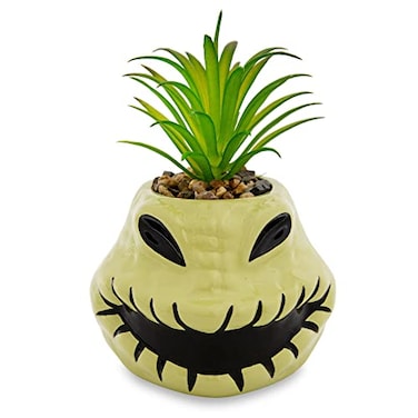Toynk Disney The Nightmare Before Christmas Oogie Boogie 4Inch Ceramic Mini Planter With Artificial Succulent