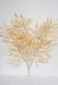 Sweet Home Deco 20 Silk Eucalyptus Leaves Bush Fake Seeded Eucalyptus Artificial Eucalyptus Floral Design Leaves Set of 2 Cream