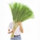 Wttisel 38 10 Stems Tall Pampas Grass Decor Faux Pampas Grass for Floor Vase Fluffy Artificial Pampas Grass for Boho Home Wedding Mothers Day DecorationGreen