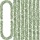 CQURE 8Pcs Eucalyptus GarlandArtificial Eucalyptus Leaves Table Greenery Garland Wreath Spring Vines for Wedding Party Table Bedroom Wall Room Decor