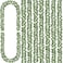 CQURE 8Pcs Eucalyptus GarlandArtificial Eucalyptus Leaves Table Greenery Garland Wreath Spring Vines for Wedding Party Table Bedroom Wall Room Decor