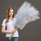 Aurora Prime 7 Pcs Faux Pampas Grass45 Inches375ft Large Boho Decor Fluffy Artificial Pompas Grass Dcor Tall Vase Filler for Home Wedding Decoration Silver 7