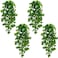BLEUM CADE Fake Hanging Plants 4pcs Artificial Pothos Vines Greenery for Wall Home Living Room Office Indoor Outdoor Decor No Baskets