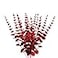 ABAJI Plastic Eucalyptus Wine Red Stems 12 PCS Fake Faux Decorations with Artificial Leaves Greenery Plant Leaf Suitable Home Office House Table Desk Decor Wedding Party Vase Forever Live