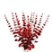ABAJI Plastic Eucalyptus Wine Red Stems 12 PCS Fake Faux Decorations with Artificial Leaves Greenery Plant Leaf Suitable Home Office House Table Desk Decor Wedding Party Vase Forever Live