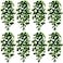 BLEUM CADE Fake Hanging Plants 8pcs Artificial Pothos Vines Greenery for Wall Home Living Room Office Indoor Outdoor Decor No Baskets