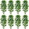 BLEUM CADE Fake Hanging Plants 8pcs Artificial Pothos Vines Greenery for Wall Home Living Room Office Indoor Outdoor Decor No Baskets