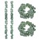 Mandala Crafts Artificial Eucalyptus Garland Fake Greenery Sage Green Decor Silver Dollar Eucalyptus Leaves for Wedding 2 PCs