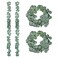Mandala Crafts Artificial Eucalyptus Garland Fake Greenery Sage Green Decor Silver Dollar Eucalyptus Leaves for Wedding 2 PCs