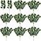WILLBOND 50 Pcs Artificial Eucalyptus Stems 38 Inch Faux Eucalyptus Leaves Mini Greenery Stems Long Oval Plastic Greenery Picks for Wedding Bouquet Vase Filler Home Office Garden DIY Decor