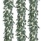 Apeair 3Pcs Fake Eucalyptus Vines 65FT Silk Ivy Garland Odorless Lush Green Leaves Artificial Hanging Plants Boho Forest Greenery Decor for Home Classroom WallParty Wedding Decoration
