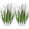 VANTREE 8PCS Artificial Plants Shrubs Wheat Grass Greenery Stems for Home Decor Fake Tall Grass Plant for Outdoor Indoor Decor