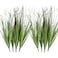 VANTREE 8PCS Artificial Plants Shrubs Wheat Grass Greenery Stems for Home Decor Fake Tall Grass Plant for Outdoor Indoor Decor