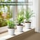 SwinDuck 20 Pack 6 Inch Plant Pots with Drainage and Saucers White Plastic Flower Pots for Indoor and Outdoor Plants Stackable Nursery Planters for Houseplants and Herbs White