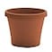 Bloem Terra 6 Round Plastic Planter with Drainage Holes IndoorOutdoor 05 Gallon Capacity Lightweight Garden Pot Terra Cotta