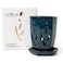 rePotme Orchid Pot 4 x 6 inch Hexagon Ceramic Orchid Pot with Holes and Matching Saucer Teal Jade