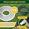 360 GADGET Garden Hose Water Hose 75 FT with Swivel Handle 8 Function Nozzle Flexible Heavy Duty No Kink Lightweight Metal Hose for Outdoor Yard 304 Stainless Steel