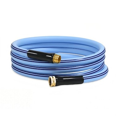 Atlantic Heavy Duty Garden Hose 12 ft x 58 Inch Blue Color Short Connection Leader Hose with MaleFemale Connectors 12 Feet