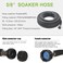 Aurssa Soaker Hose 58 25ft Rubber Garden Soaker Hoses Water Seeper Round Drip Hose Heavy Duty Drip Irrigation Hose For Vegetable Lawn Plants and Trees Watering