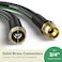 GreatBuddy Garden Hose 50 ft 58 Flexible Rubber Water Hose Heavy Duty Lightweight Hose Burst 600 PSI with Solid Brass Male to Female Fittings Leakproof Hose for Backyard Garden
