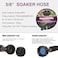 eazazy Short Soaker Hose 15ft 58 Round Rubber Garden Soaker Hoses Heavy Duty Irrigation Drip Hose Durable Seeper Water Hose for Gardens Flower Beds And Lawn Yard