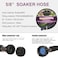 eazazy Short Soaker Hose 15ft 58 Round Rubber Garden Soaker Hoses Heavy Duty Irrigation Drip Hose Durable Seeper Water Hose for Gardens Flower Beds And Lawn Yard