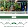 SPECILITE 38 Lightweight Coil Garden Hose 75FT EVA Flexible Curly Water Pipes with 6Pattern Spray Nozzle for Boat Greenhouse Yard Patio Green