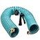 AUTOMAN Recoil Garden Water Hose 50 ft EVA Curly Water Hose with Brass ConnectorsGarden Hose CoilIncludes 7Pattern Function SprayerRetractableCorrosion Resistant Garden Coil Hose
