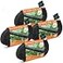 AIODE Flat Soaker Hose 200FT 50FT 4Pack for Garden Beds Drip Hose Heavy Duty Save 80 Water for Vegetable Tree 200FT