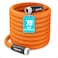Aqua Joe AJFJH7534CTR FIBERJACKET Garden Hose NonExpanding and KinkResistant 650 PSI Burst Rating 75 Feet Long Orange