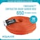 Aqua Joe AJFJH7534CTR FIBERJACKET Garden Hose NonExpanding and KinkResistant 650 PSI Burst Rating 75 Feet Long Orange