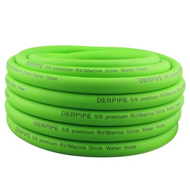 DERPIPE Garden Hose 58 x 50 ft Flexible and kink Resistant Heavy Duty Durable tubing