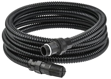 FLUENTPOWER 13FT x 1 Suction Hose Kit with Check Valve Corrugated Pipe 13ft Long Water Intake Hose Set Aspiration Hose for Shallow Well Sprinkler Garden Booster Pump with 1 Female Inlet