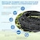 Naicet Soaker Hose 150FT Heavy Duty Rubber Saves 75 Water End Cap Included for Additional Hose Connect Great for GardensFlower Beds