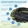 Naicet Soaker Hose 50FT Heavy Duty Rubber Saves 75 Water End Cap Included for Additional Hose Connect Great for GardensFlower Beds