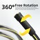 Solution4Patio Expert Solution4Patio Long Black Garden Hose 34 in x 50 ft Heavy Duty Durable Flexible Lightweight Water Pipe Brass Aluminum Ends for Household Commercial Kink Free No Leaking MaleFemal