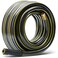 Solution4Patio Expert Solution4Patio Long Black Garden Hose 34 in x 50 ft Heavy Duty Durable Flexible Lightweight Water Pipe Brass Aluminum Ends for Household Commercial Kink Free No Leaking MaleFemal