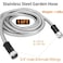 Sutekus Stainless Steel Metal Garden Hose 15FT Flexible and KinkFree Water Hose for Outdoor Use No Sprayer