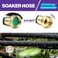 ZGWDrip Soaker Hose 100 FT12 Inch Soaker Garden Hose with 34 Solid Brass Connectors