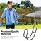 Lunhoo Garden Hose Holder Wall Mount Water Hose Hanger Hanging Storage Rack for Garden Hoses Ropes Outside Yard Black