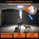AIXPI Battery Powered Motion Sensor Outdoor Lights 1500LM Flood Light IP65 Waterproof Security Light Motion Detector Lights Wireless for Outside Yard White 1Pack