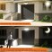 AIXPI Battery Powered Motion Sensor Outdoor Lights 1500LM Flood Light IP65 Waterproof Security Light Motion Detector Lights Wireless for Outside Yard White 1Pack