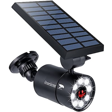 DrawGreen Solar Motion Sensor Lights Outdoor Aluminum AntiAging Security Spotlight for Dark Driveway Backyard 360 Rotatable Wireless Flood Light with 3Day Rainy BackUp