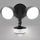 LUTEC 34W 3000 Lumen Motion Sensor Outdoor Lights 5000K Daylight IP65 Waterproof Flood Lights Outdoor with Night Light Dusk to Dawn Motion Detector LED Security Light for Outside Garage YardBlack